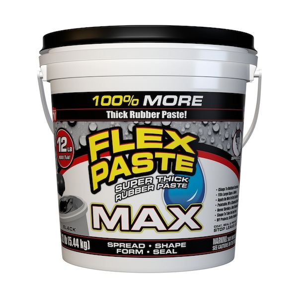 Flex paste flex seal paste blk 12lb pfsmaxblk01 zoro